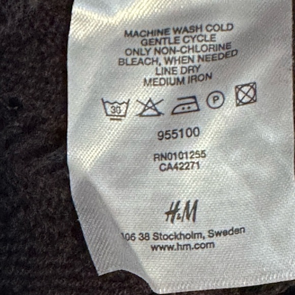 H&M Black Knit Shrug Crop Open Cardigan Sweater M - Picture 11 of 13